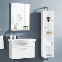 BNC HOME 27'' Freestanding Solid Wood Bathroom Vanity Set in Glossy White Finish BCK9610